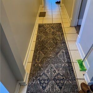 Stylish Gray Patterned Door Mat